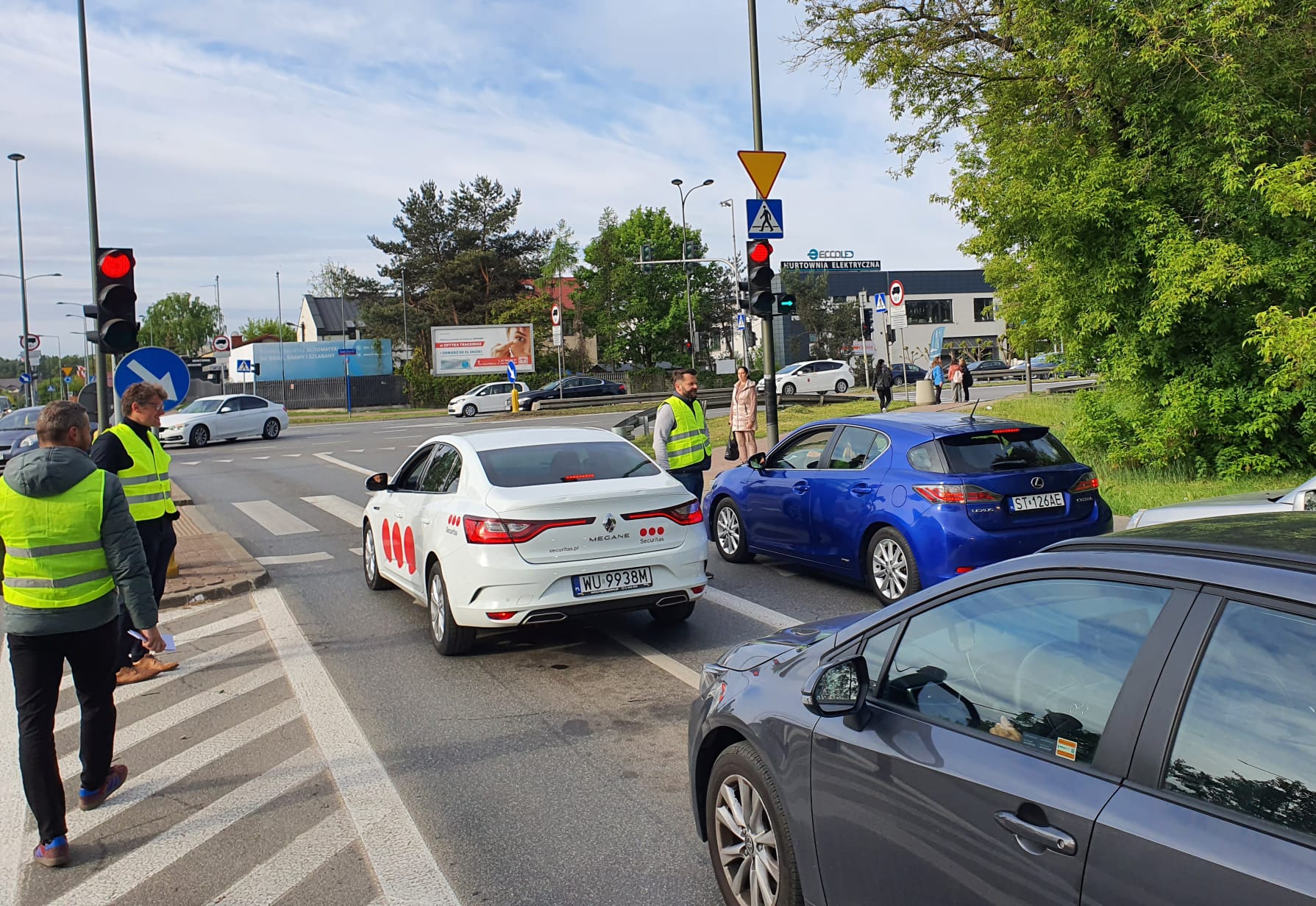 Akcja rozdawania ulotek